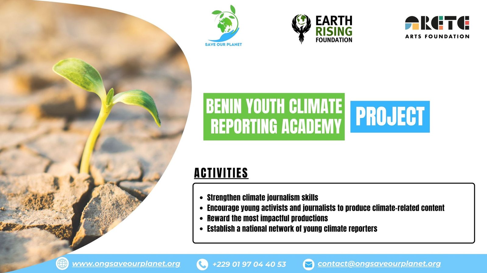 Appel à participation à l&rsquo;atelier de formation des journalistes et activistes climatiques au Bénin