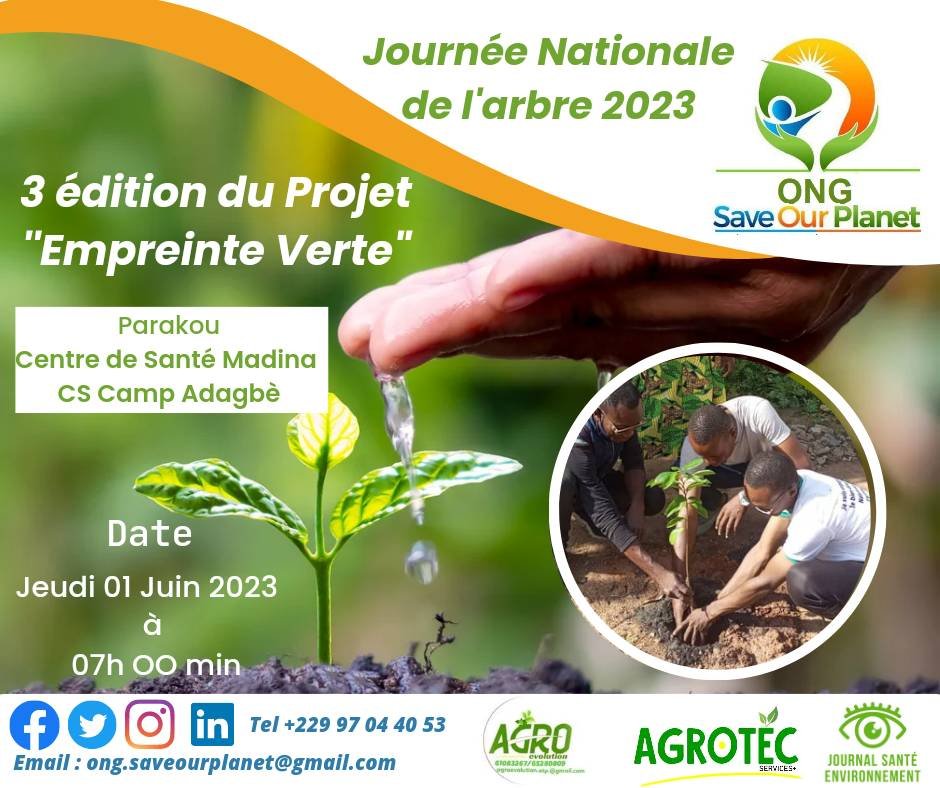 Journée nationale de l&rsquo;arbre 2023 : Save Our Planet lance la 3e édition du Projet Empreinte Verte