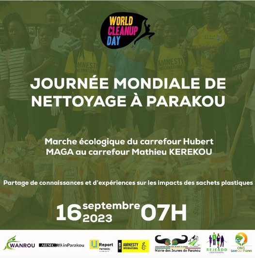 Journée mondiale du nettoyage à Parakou : l&rsquo;ONG Save Our Planet organise une marche écologique