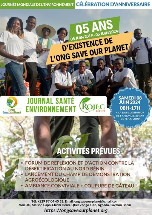 5 ans de Save Our Planet : un forum contre la désertification au Nord-Bénin et un reboisement à Abomey-Calavi