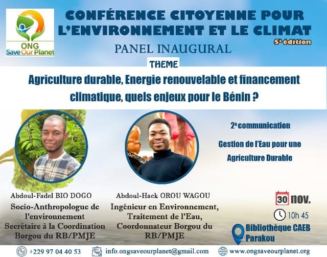 Conférence Citoyenne : un panel sur la gestion de l&rsquo;eau pour une agriculture durable
