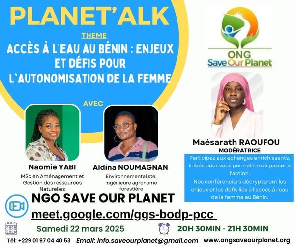 Clôture de l’initiative « L’Eau, un défi féminin » : conférence-débat en ligne demain soir