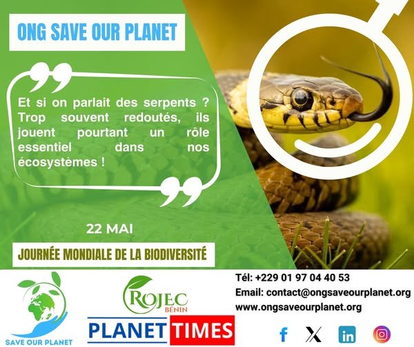 Journée internationale de la biodiversité 2025 : protéger les serpents, c’est protéger l’équilibre naturel